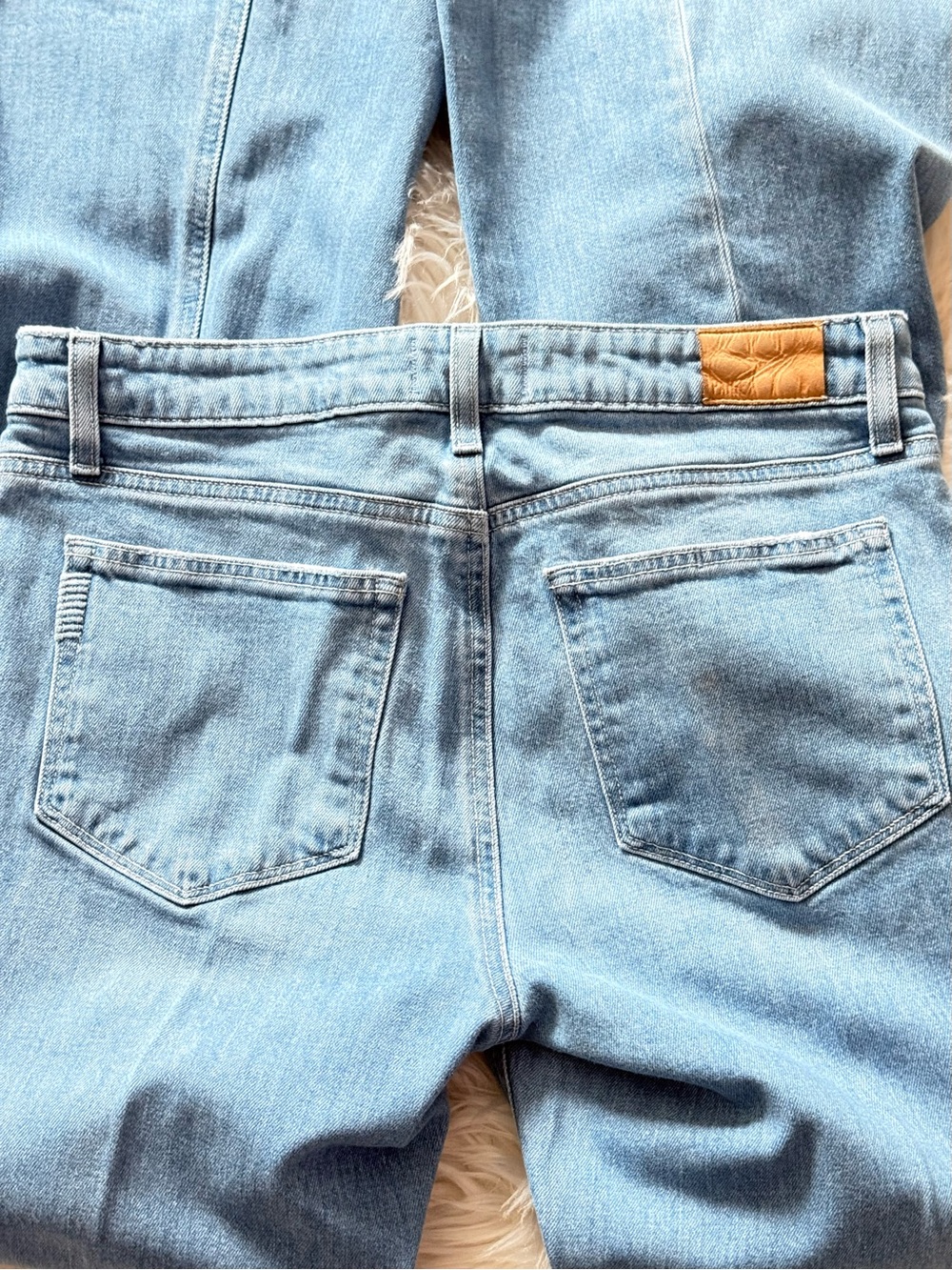 PAIGE Sabine Radical Low Rise Wide Leg Vintage Style Denim Jeans Size 30 - Picture 5 of 9